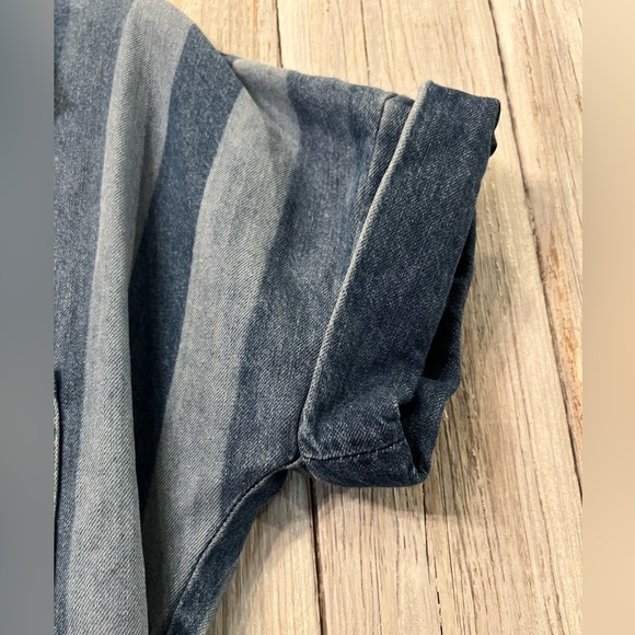 Lee Denim Strip Romper - Picture 6 of 9
